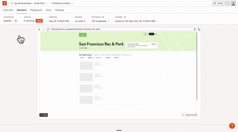 Persist login sessions demo