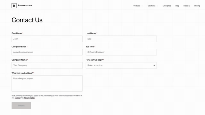 Fill forms automatically demo